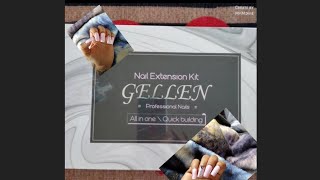 1895 GELLEN All in one gel nail kit 2022😃gel x Dupe Amazon Easy Diy [upl. by Neelyahs634]