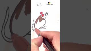 Drawing Mouse with Number 872  universal Art talent art 3dart drawing [upl. by Ilzel]