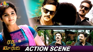 Ravi Gowdas Double Action Fight Scene  Dharma Yodhudu Movie  Divya Uruduga  Priyamani [upl. by Konrad]