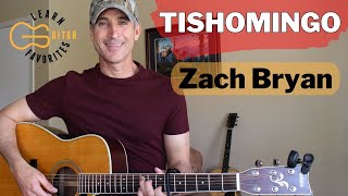 HOW TO PLAY Tishomingo  Zach Bryan Guitar Lesson [upl. by Canica424]