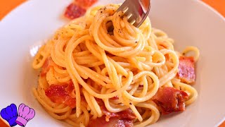 Espaguetis a la Carbonara siguiendo la Auténtica Receta Italiana [upl. by Latisha]