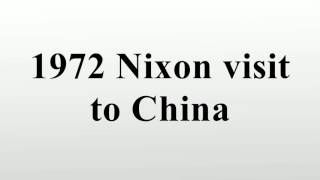 1972 Nixon visit to China [upl. by Shuping]