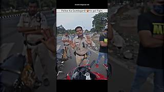 Police vs Bikers😨 without helmet police wala family ko Aisa bola🤬shorts bike biker rider police [upl. by Ettennig]