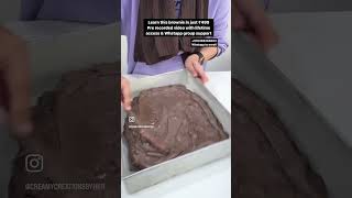 Eggless brownie recipe with lifetime video access just in ₹499 to enroll 918369285603 [upl. by Maggie]