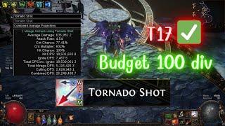 TORNADO SHOT BUDGET 100 DIV ลง T17 ไม่ต้องถมเงินใครๆก็เล่นได้ [upl. by Shiri]