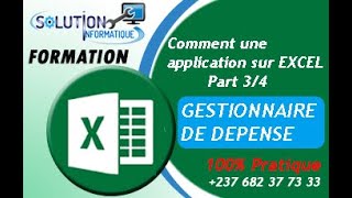 Excel 2019 Créer un gestionnaire de dépenses  Part 34 [upl. by Quennie]