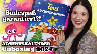 Badespaß garantiert 🐙Tinti ADVENTSKALENDER 2024 Unboxing 24 Türchen [upl. by Dnaletak]