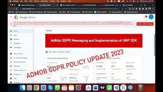 AdMob UMP SDK Implementing GDPR Compliance for AndroidIOS Apps [upl. by Alansen322]