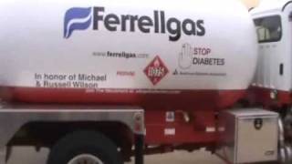 Ferrellgas Propane Dedicates Bobtail for Diabetes [upl. by Llednew]