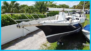 The Most UNIQUE Sailboat Ive Toured Thus Far Full Tour Learning the Lines [upl. by Amapuna357]