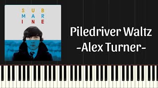 Piledriver Waltz Alex Turner Only Piano Part Piano Synthensia [upl. by Rehpotsyrhc]