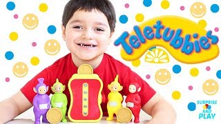 Teletubbies Tubby Toaster Toy Playset Unboxing Making Tubby Toast for the Teletubbies [upl. by Alcina]