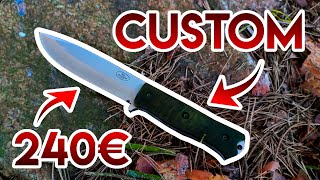 240€ Messer  Holz vs Plastik  HANDGEMACHTE GRIFFSCHALEN  Falkniven S1X Outdoor Messer [upl. by Ainimre]