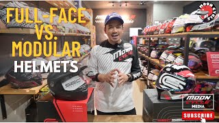 FullFace or Modular Helmet  Advantage and Disadvantages  Sagutin natin yan  Comparison Video [upl. by Genvieve]