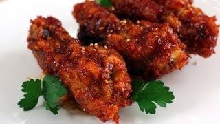 Korean fried chicken recipe Yangnyeomtongdak 양념통닭 [upl. by Kissner]