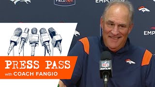 HC Vic Fangio on the defenses performance Very proud of those guys [upl. by Kakalina633]