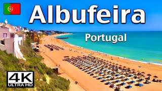 Albufeira Portugal Walking Tour 4K Ultra HD [upl. by Nidnarb]