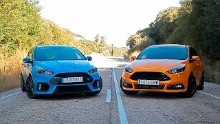 ManageMotores  Ford Focus RS Vs Focus ST [upl. by Atnuahsal]