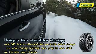 Comforser Tire CF3000 Snow performance test [upl. by Popele]