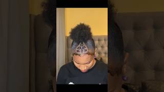 Cute and easy hairstyles for short 4a4b and 4c Afro hair naturalhairstyles shorts hairstyles [upl. by Yelreveb]