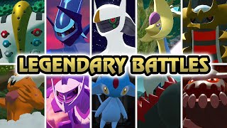 Pokémon Legends Arceus  All Legendary Pokémon Battles HQ [upl. by Nymassej]