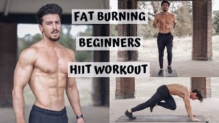 BEGINNERS HIIT WORKOUT FOR FAT BURNING  Rowan Row [upl. by Vitale]