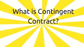 What is Contingent Contract  Contingent amp Quasi Contract  CA CPT  CS amp CMA Foundation  BCom Hons [upl. by Artep114]