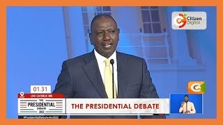 Kenya Kwanza Presidential candidate William Ruto on Presidential Debate 2022 [upl. by Liryc]