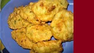 PATANISCAS DE BACALHAU  RECEITAS [upl. by Valora]