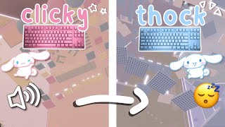 roblox asmr 🌙 CINNAMOROLL TOWER BUT ITS RELAXING new keeb [upl. by Adraynek]