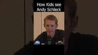 How kids see Andy Schleck vs How I see him trending cycling tourdefrance [upl. by Avilla149]