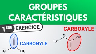 Identifier le GROUPE CARACTÉRISTIQUE dune molécule ✏️ Exercice  1ère  PhysiqueChimie [upl. by Ietta]