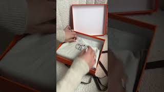 Hermes bag unboxing the prettiest bag bagunboxing designerhandbags [upl. by Renado209]