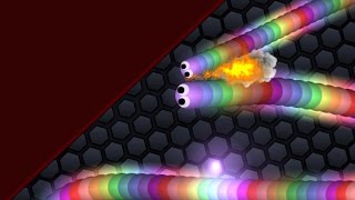 SLITHERIO REACHING NUMBER 1 BIG Vs BIGGER Slitherio [upl. by Nylknarf]