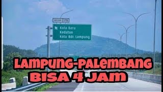 Tol LampungPalembang Bisa 4 Jam  MUDIK 2019 [upl. by Althea]