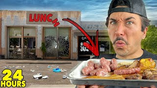 Eating at SKETCHY Restaurants For 24 Hours [upl. by Atkinson]