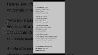 Poema Sem amor  Poetisa Poeta  Poemesia Poemas com Poesia [upl. by Eeuqram230]