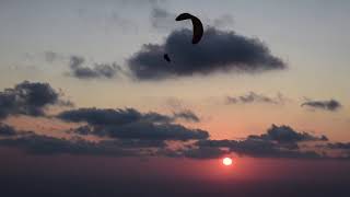 Amazing Sunset  Paragliding  Sun and Stars Bar Lefkada  Greece [upl. by Nwavahs]