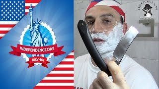 💈 День Независимости в США Опасная Бритва quotКапитанquot 88  quotДюймовочкаquot Semogue Brush Floid Proraso [upl. by Teodor]