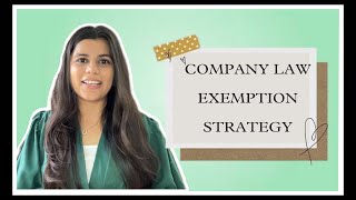 HOW TO SCORE AN EXEMPTION IN COMPANY LAW SUBJECT 🙇‍♀️ STARTEGY REVEALED🔥companysecretary [upl. by Gentille817]