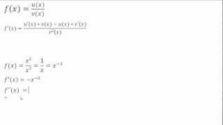 Mathe Oberstufe Part 6 Quotientenregel [upl. by Idell]