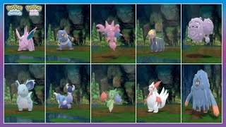 Pokémon BDSP  All Pokemon in Swampy Cave [upl. by Aietal]