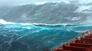 Biggest Waves Ever Recorded On Camera [upl. by Ardnuaed314]