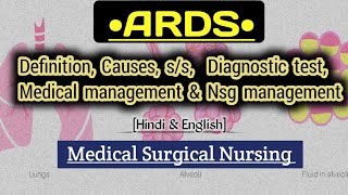 ARDS Acute Respiratory Distress Syndrome Lecture Hindi [upl. by Maples]