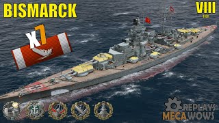 Bismarck 7 Kills amp 169k Damage  World of Warships Gameplay [upl. by Sigismond933]