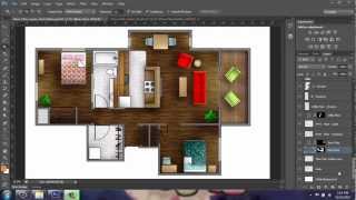 Adobe Photoshop  Rendering a Floor Plan  Part 1  Introduction  Brooke Godfrey [upl. by Gnus788]