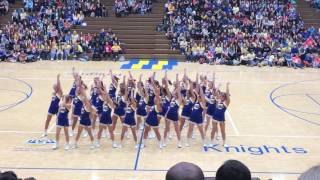 Castle Cheerleaders  Pep Assembly 💙💛  February 10 2017 [upl. by Adnolaj]