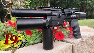 BinTac T9 Review 3579mm 147 Foot Pounds SemiAuto PCP Pistol [upl. by Razaile305]