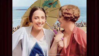 A Day at the Beach Roaring 20s Footage Restored to Life [upl. by Nonarb]