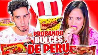 COMO SON ESTOS DULCES 😱 PROBANDO DULCES de PERÚ 🔥 DULCES PERUANOS Sandra Cires Play [upl. by Picardi]